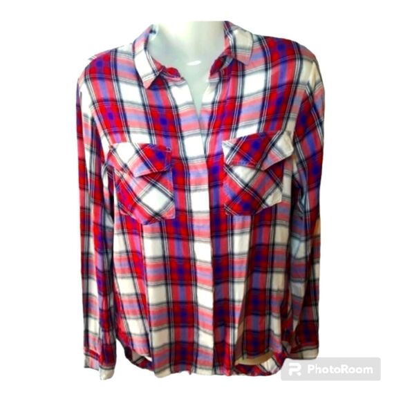 Sam Edelman plaid button down - Picture 1 of 10
